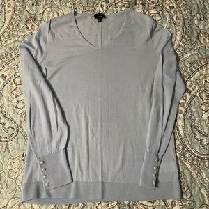 Talbots Sky Blue Merino Wool Sweater